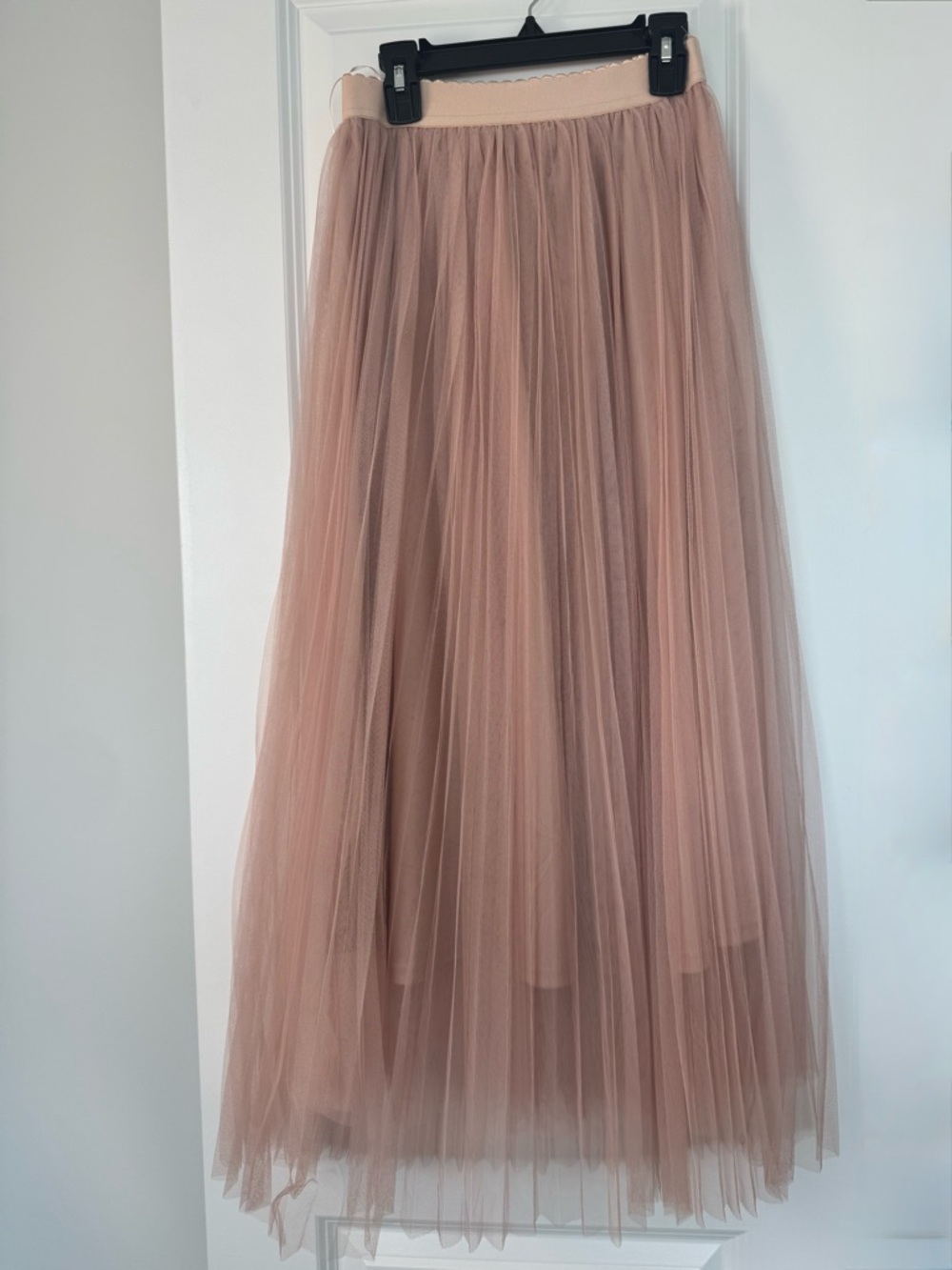 Romantic Dusty Rose Tulle Maxi Skirt - Women